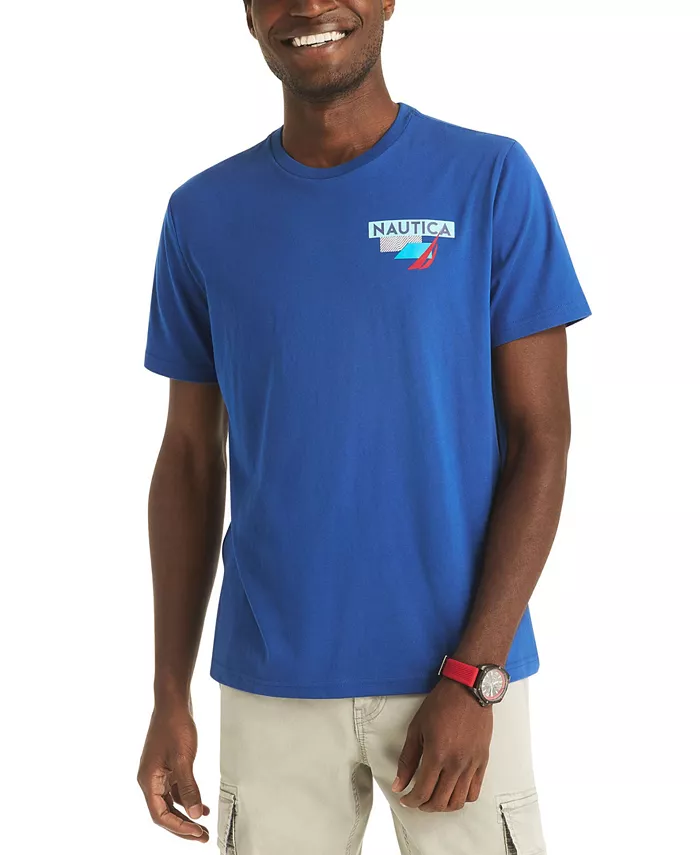 

Мужская водолазка с геометрическим принтом в морском стиле Nautica, зеленый