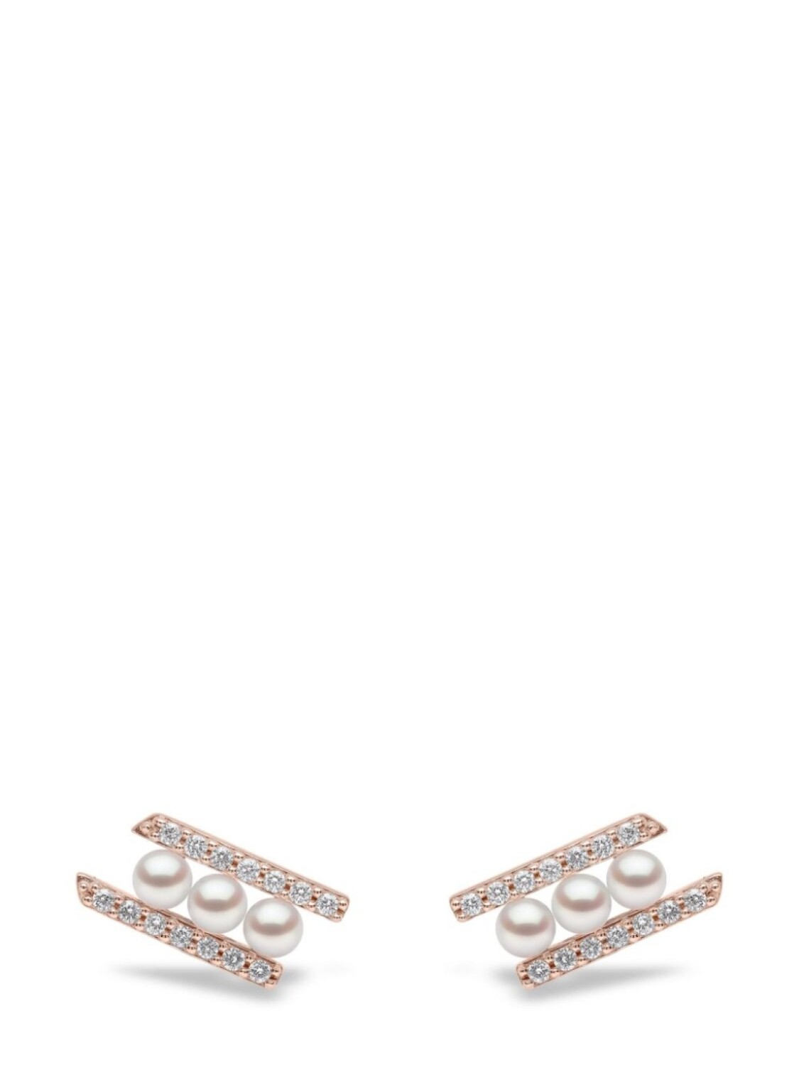 

Серьги из розового золота с жемчугом и бриллиантами Yoko London