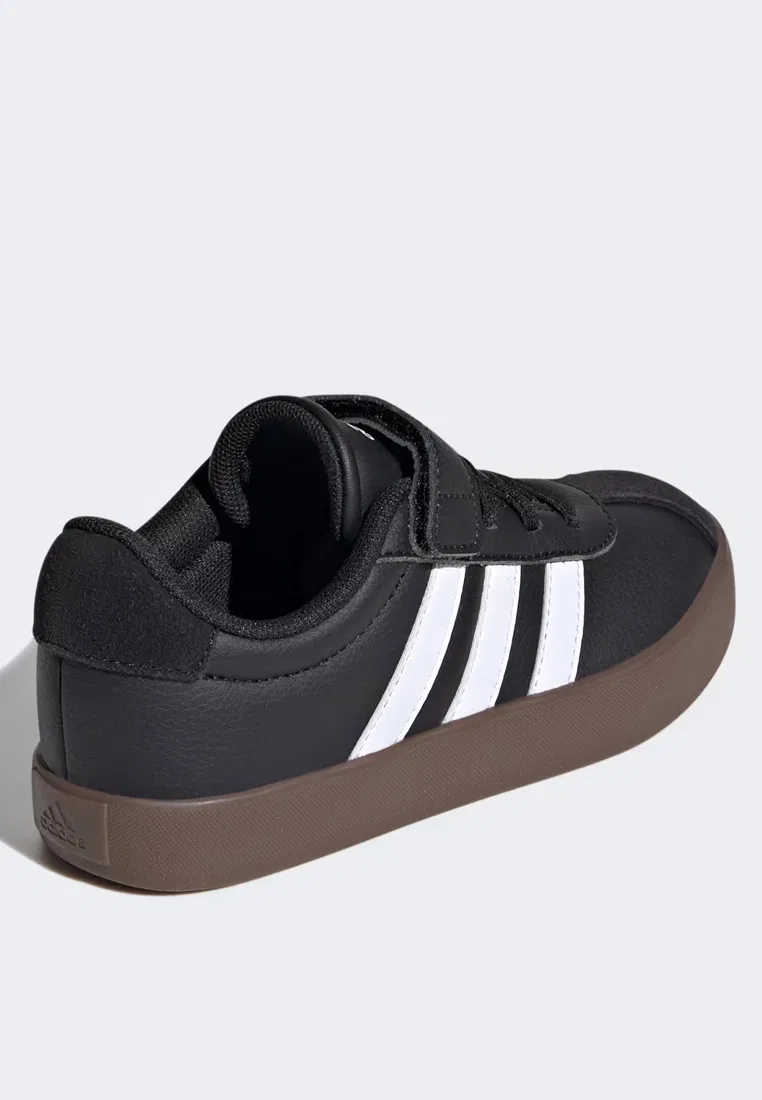 Детские кроссовки для скейтбординга VL Court 3.0, Vans Adidas, белый/черный — фото 3