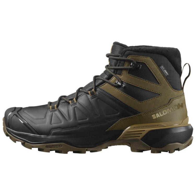 

Salomon X Ultra Противоскользящие и Износостойкие Водоотталкивающие Полувысокие Трекинговые Кроссовки Мужские Черный Зеленый, Black/Olive Green