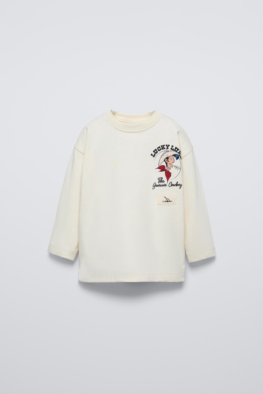 

Футболка lucky luke ZARA, экрю