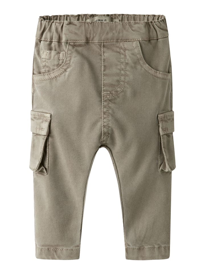 

Name it Широкие брюки NBMBEN BAGGY CARGO TWI PANT цвета шиншиллы