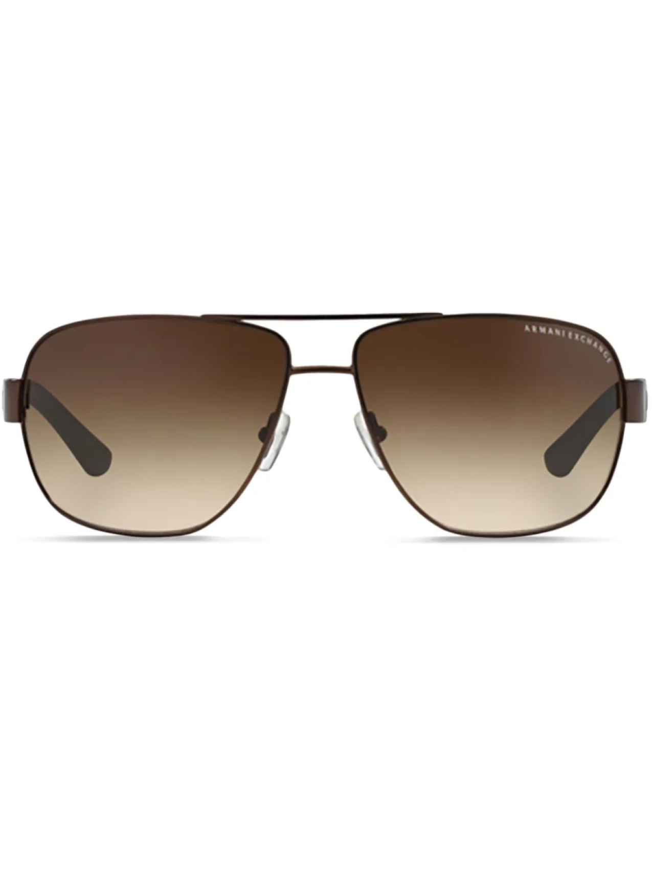 

Armani Exchange солнцезащитные очки-навигаторы, коричневый