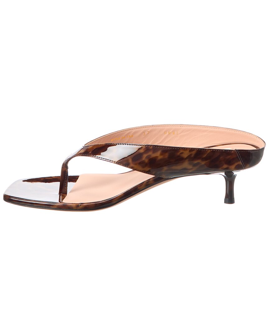 Bally Nyna 45 Leather Sandal, коричневый — фото 2