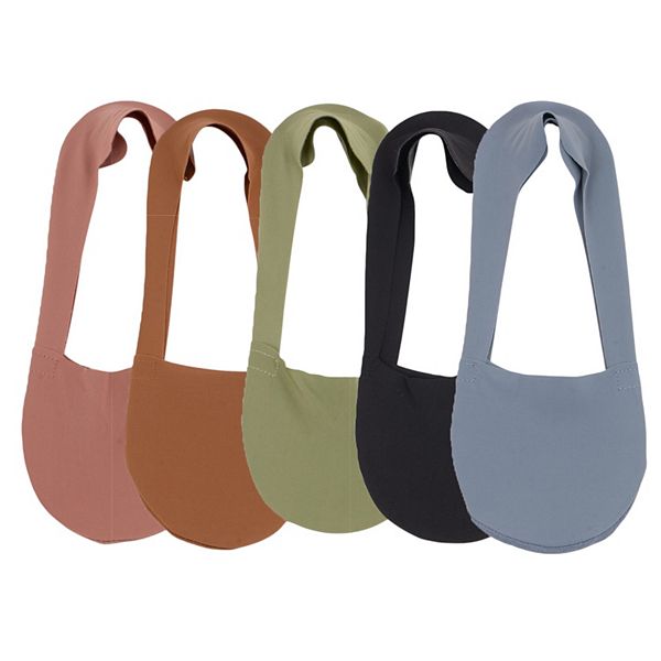 

5 пар женских носков-следков ice silk с низким вырезом, антискользящей хлопковой подошвой и дышащей невидимой конструкцией Anna-Kaci, Red Green Blue