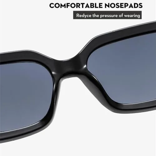 

Модные прямоугольные солнцезащитные очки для женщин, винтажные солнцезащитные очки в маленькой оправе, классические черные квадратные очки для женщин MTZJH, Brown