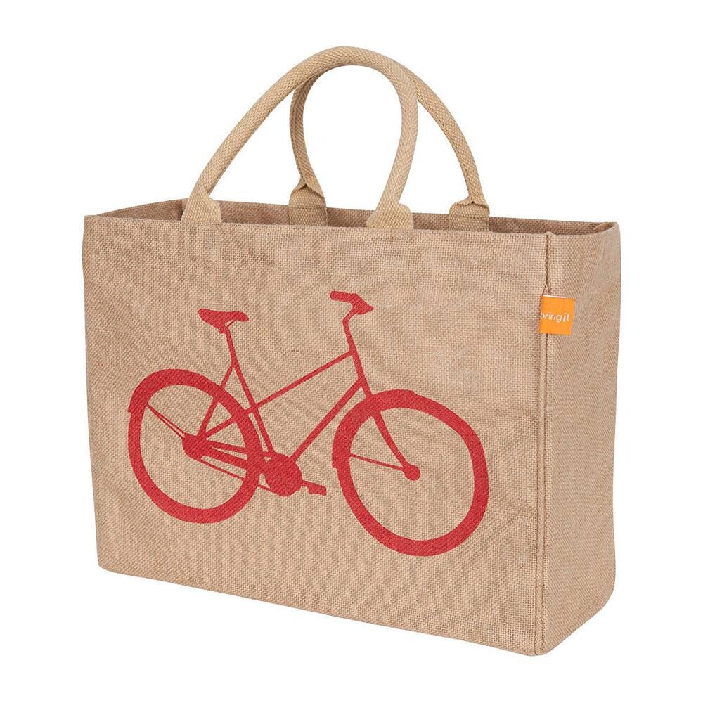 

Джутовая большая сумка KAF HOME Bicycle