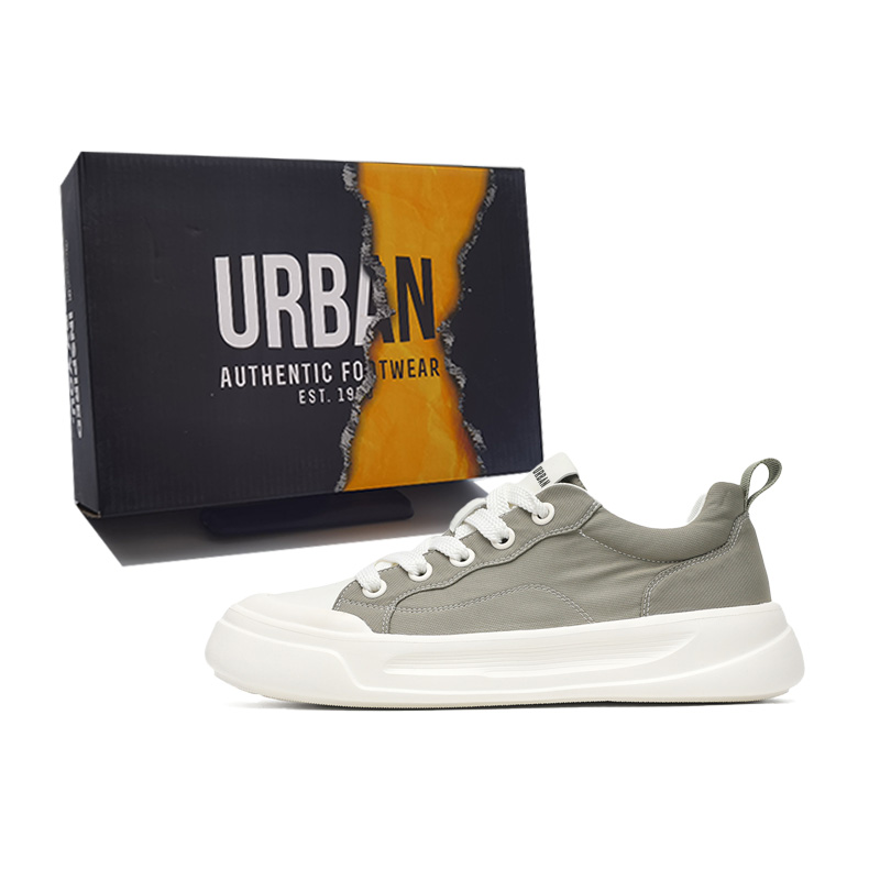 

URBAN AUTHENTIC Антискользящие износостойкие низкие скейтерские кроссовки мужские горохово-зеленые, цвет Pea Green