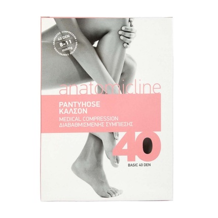 

1041 Колготки 40 денье 8-11 мм х г черные - Xl Anatomic Line