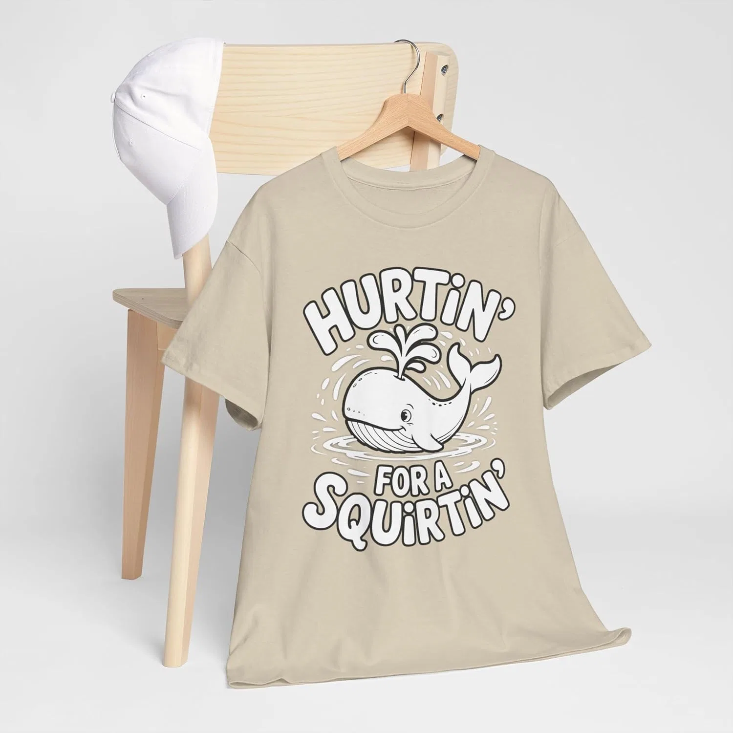 Футболка Hurtin' for A Squirtin' Shirt Inappropriate Dirty Exchange 90s Vintage Bootleg Dank Memes GENERIC, Sand — фото 3