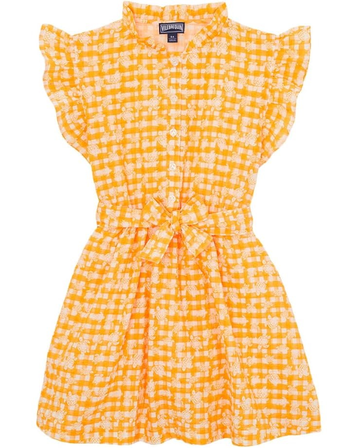 

Платье Vilebrequin Kids Cotton Dress Turtle Vichy, цвет Mangue