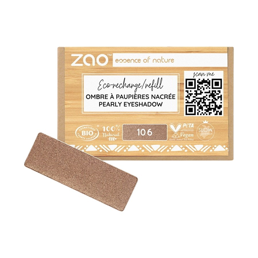 

Тени для век и праймер Zao Pearly Eyeshadow Refill, 106 Pearly Bronze / 1,3 g