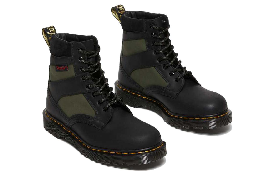 Мужские ботинки Dr. Martens 1460 Made in England с текстильными вставками, черный — фото 3