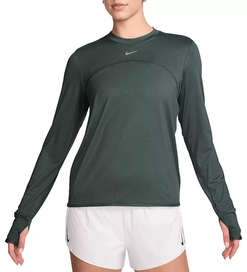 

Женская беговая футболка Nike Dri-FIT Swift Element UV, цвет Vintage Green