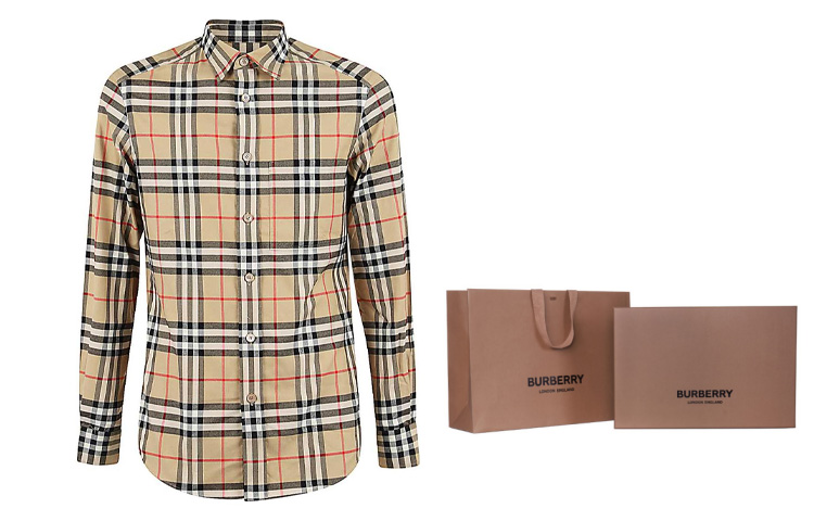 Футболка мужская Burberry клетчатая цветная — фото 4