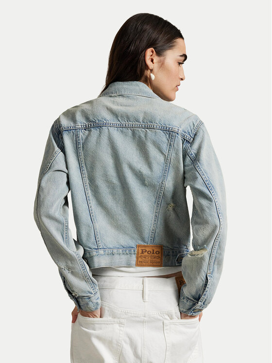 Джинсовая куртка regular fit 211969393001 Polo Ralph Lauren, синий — фото 3