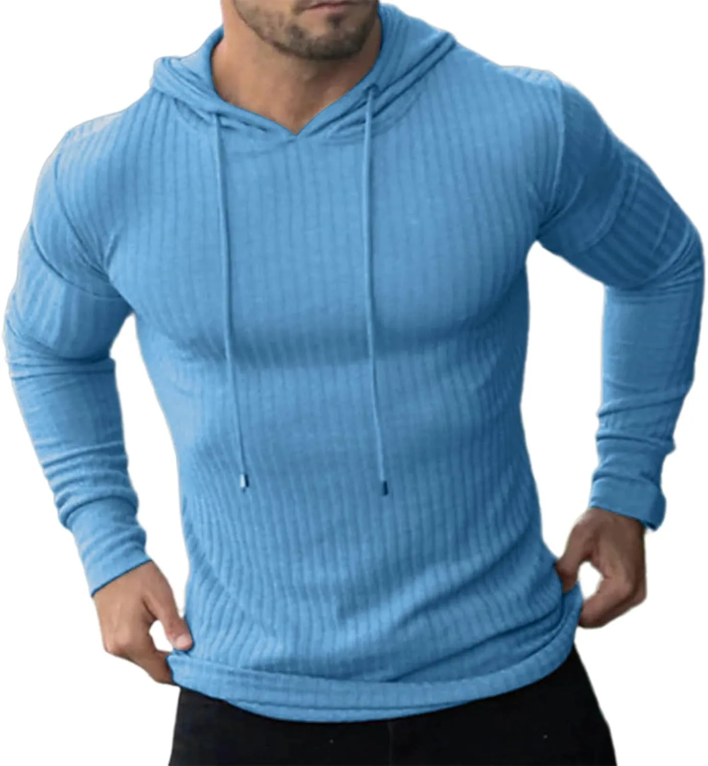 Спортивный худи Casual Slim Fit с длинным рукавом