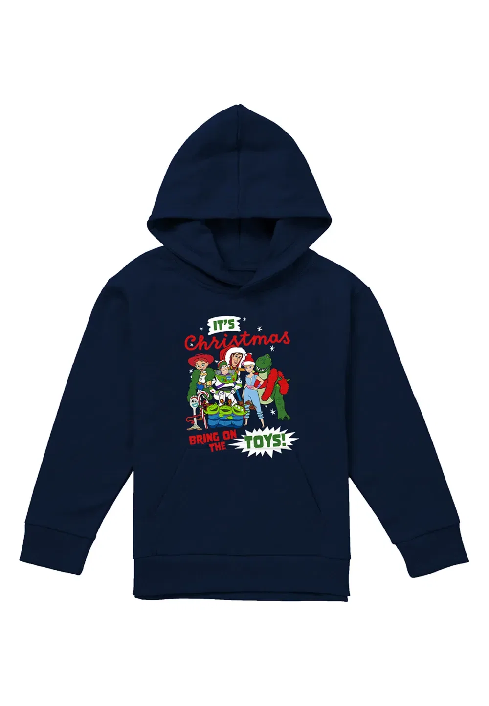 Детская толстовка Disney Toy Story Christmas Group, темно-синий, темно-синий — фото 4