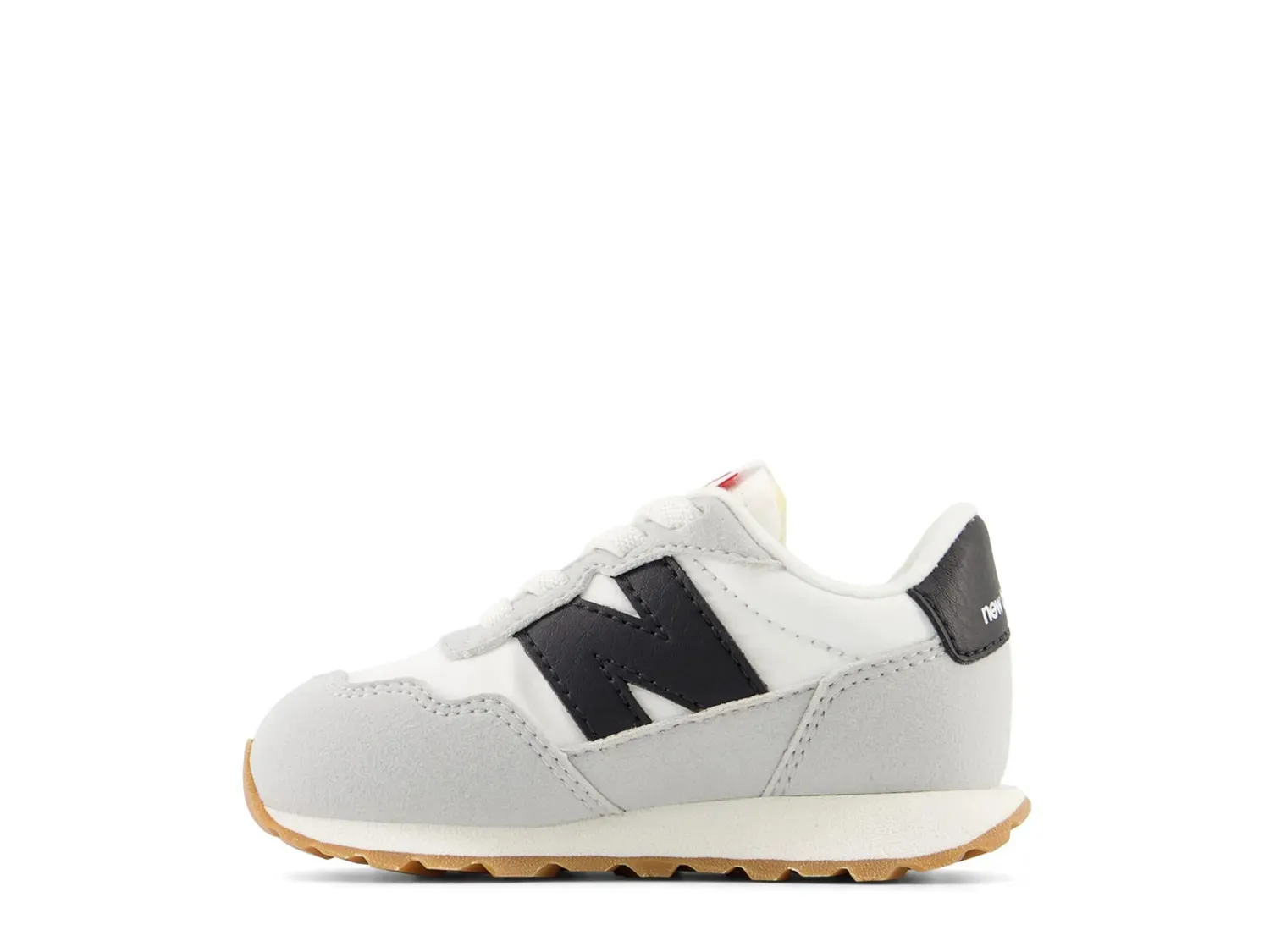 Кроссовки New Balance 237 Slip-On — детские, белые/черные — фото 3