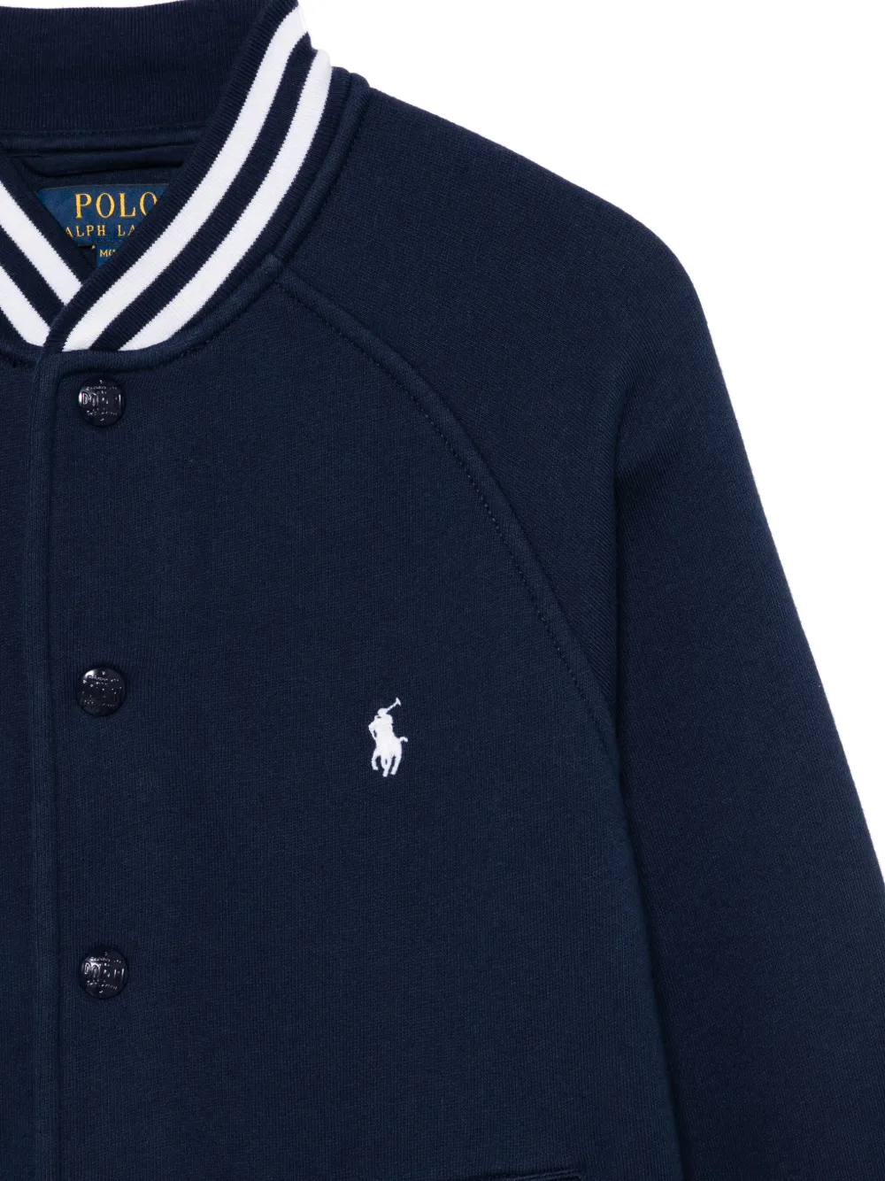 Бомбер с вышивкой Polo Pony POLO RALPH LAUREN KIDS, синий — фото 3