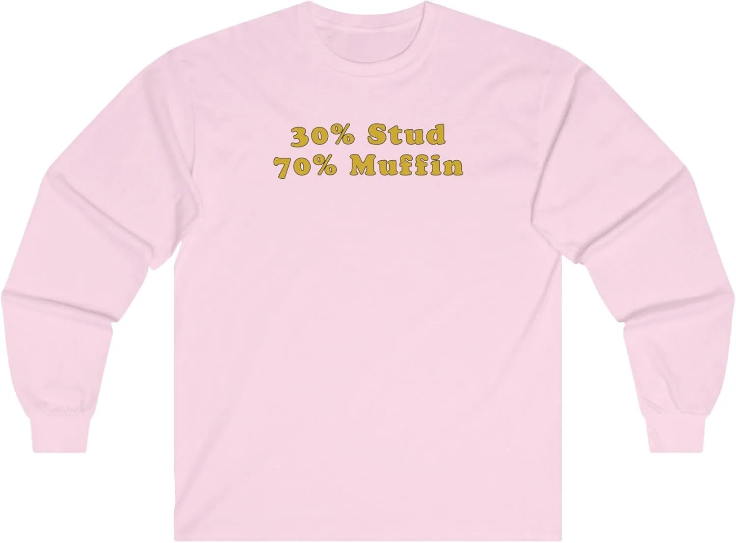 Футболка с длинным рукавом 30% Stud 70% Muffin, Light Pink