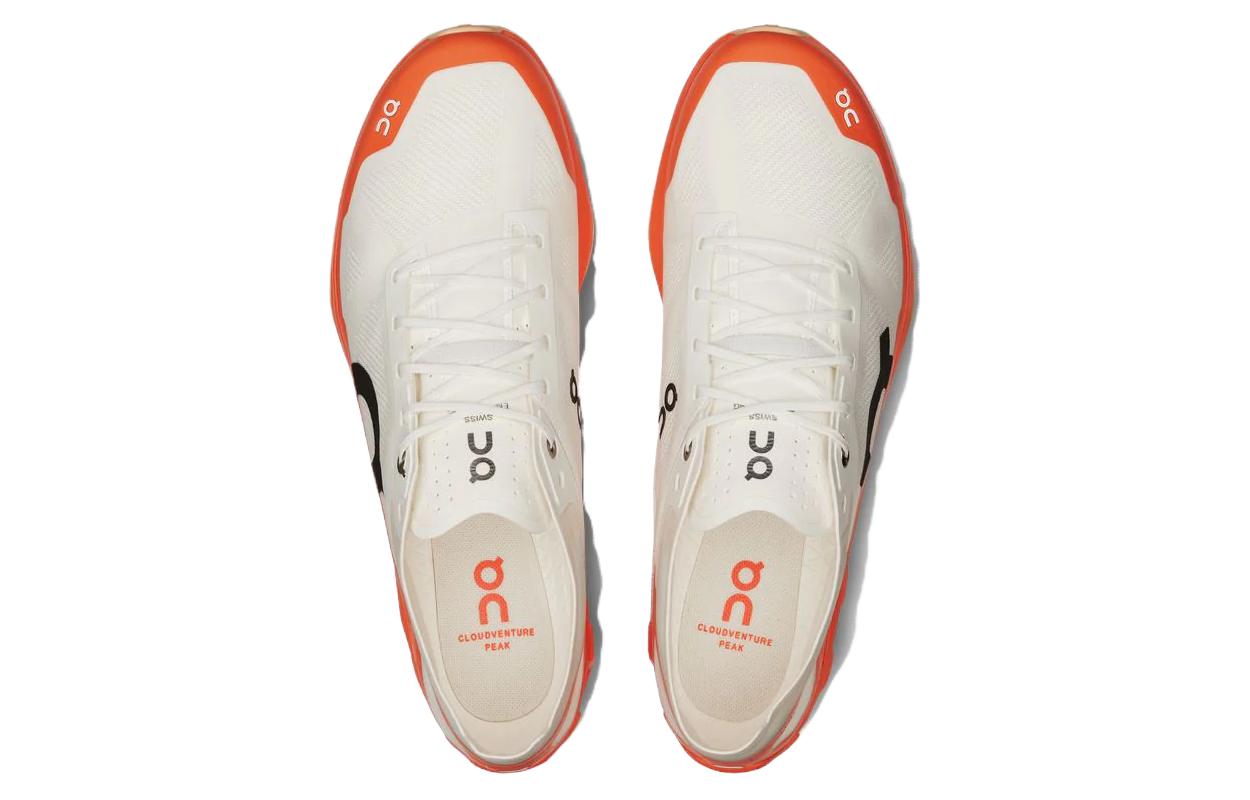 On Женские кроссовки Cloudventure Peak 3 'Undyed Flame' — бело-оранжевые, цвет White Orange — фото 3