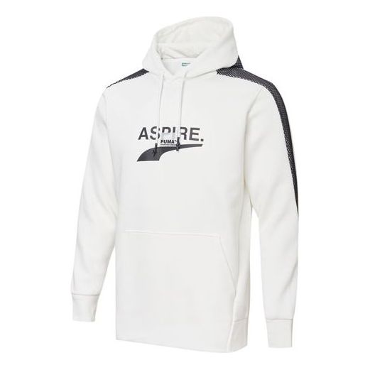 

Толстовка avenir hoodie 'white black' Puma, белый