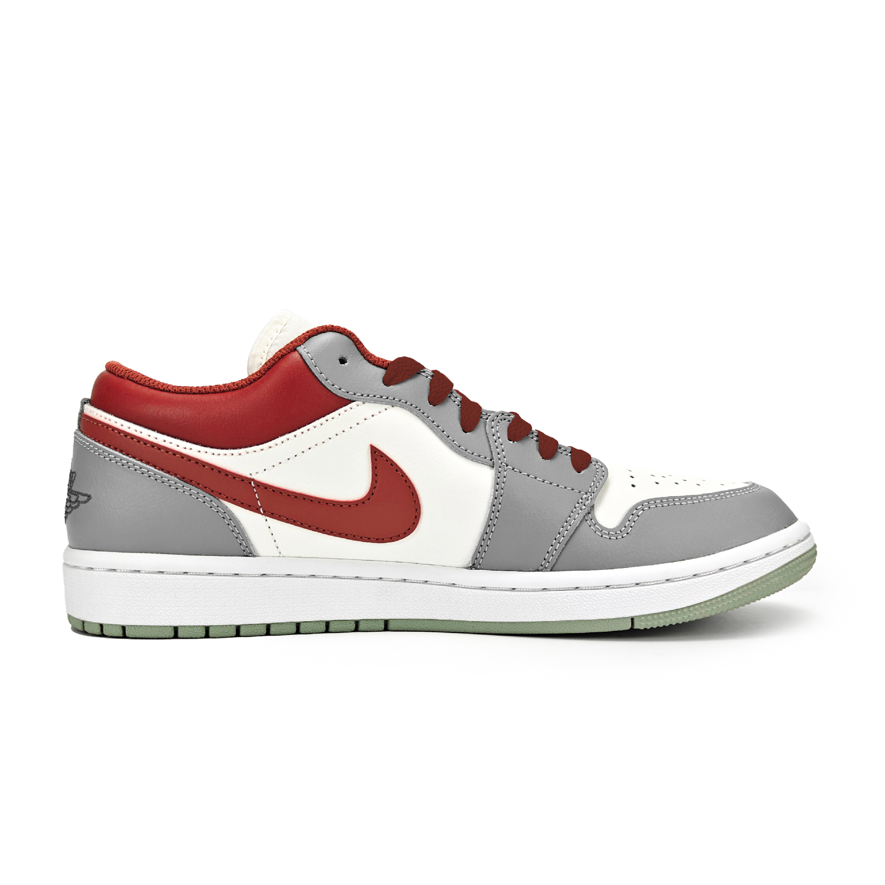 Jordan Кроссовки Air 1 Vintage Unisex Low top Gray Red — фото 4