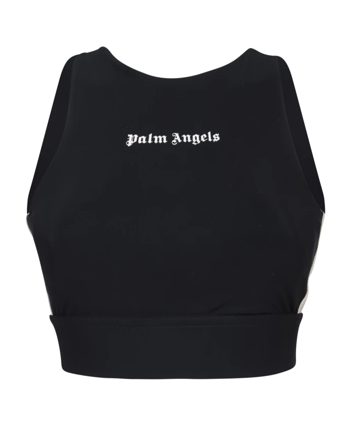 

Топ с контрастным логотипом Palm Angels, черный