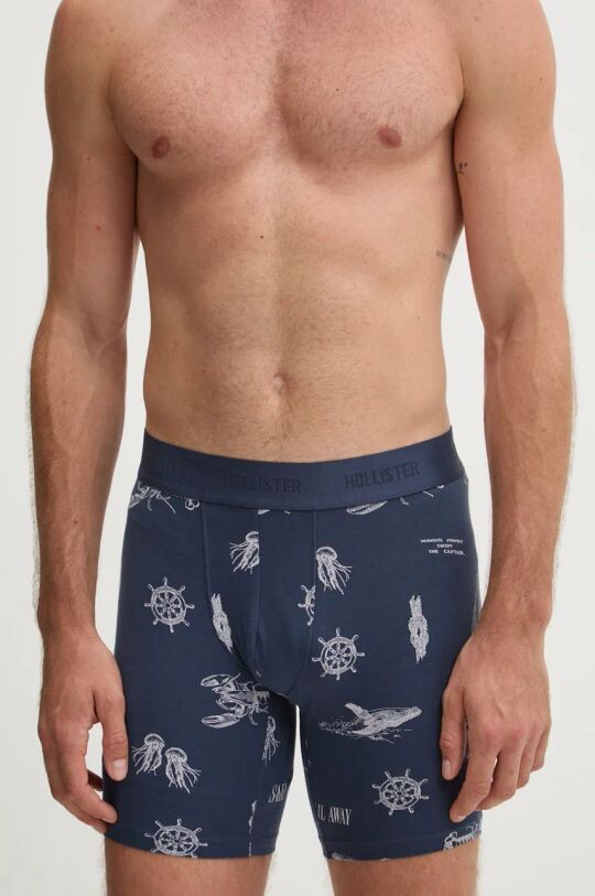 

Комплект из трех боксеров Hollister Co., синий
