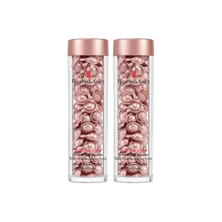 Elizabeth Arden YILISHABAIYADUN 2 Порошковый гель, ночная мультиэффектная капсульная сыворотка для восстановления кожи, Yoton II Pink Glue, 90 Count * 2