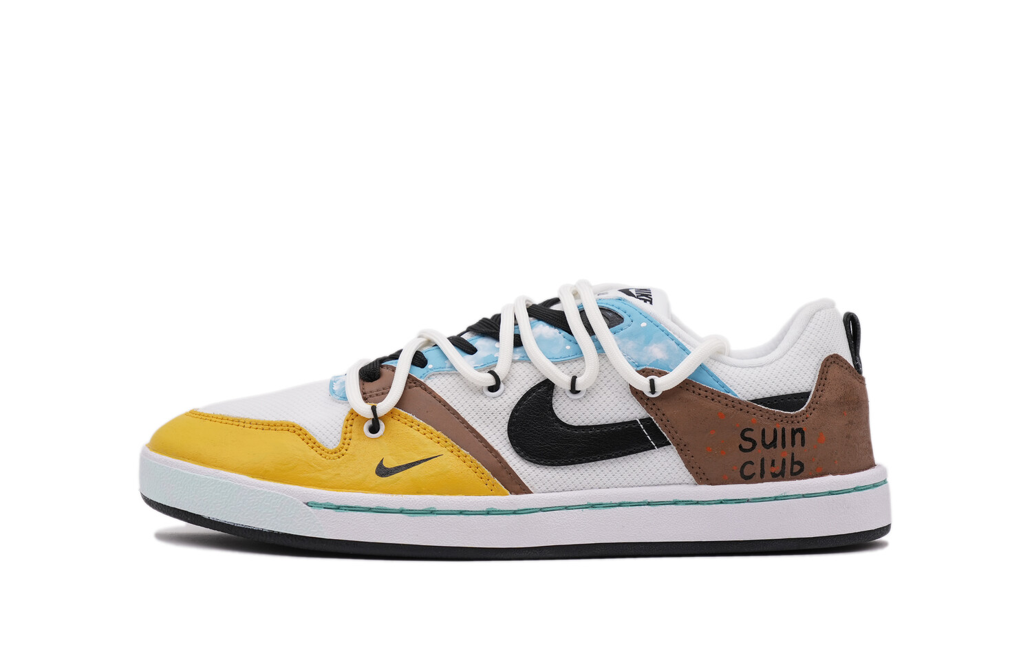 

Кроссовки Nike SB Alleyoop Skateboarding Shoes Women's Low-top Yellow/Brown, желтый