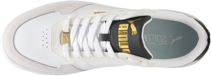 Мужские кроссовки PUMA Court Classic Lux Sd Casual - белые — фото 4