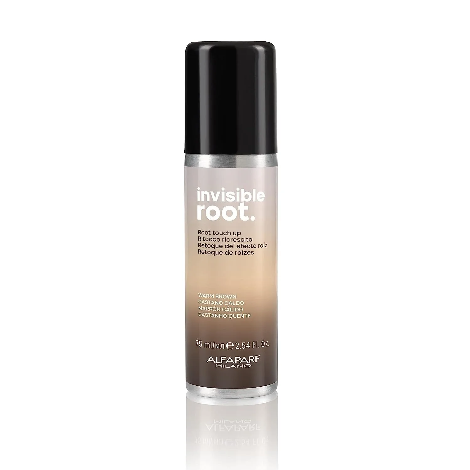 Спрей для временного окрашивания корней Alfaparf Milano Invisible Root Touch Up Spray - маскировка корней - средство для закрашивания отросших корней, Warm Brown