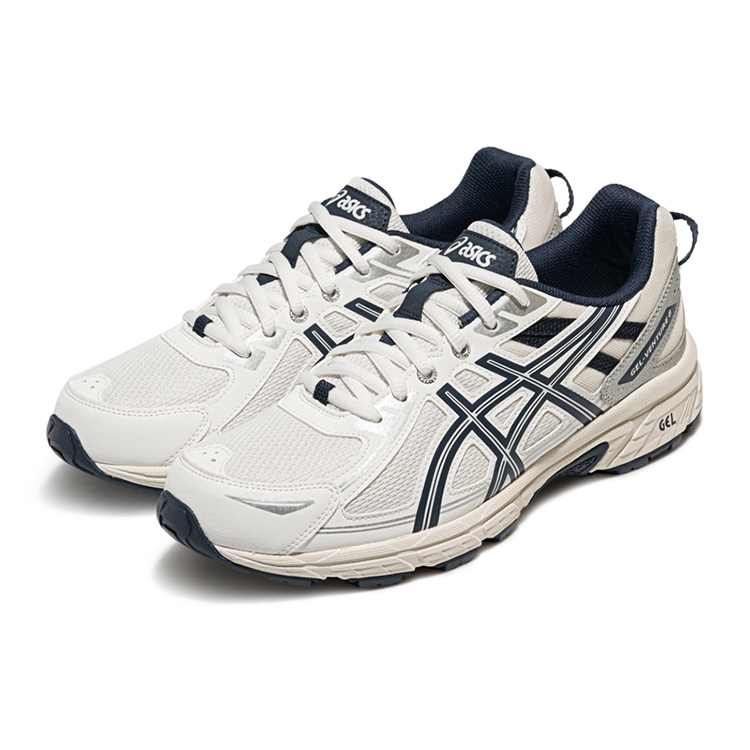 Gel Venture 6 Low top кроссовки для бега Unisex ASICS, белый синий — фото 4