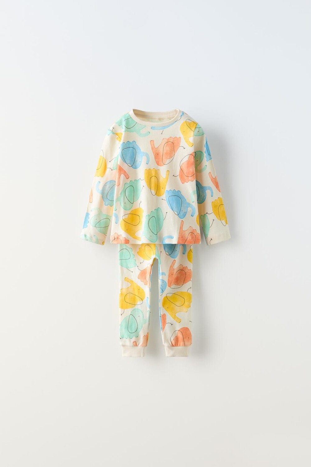 

2-6 лет/пижама с фигурами слона ZARA, разноцветный