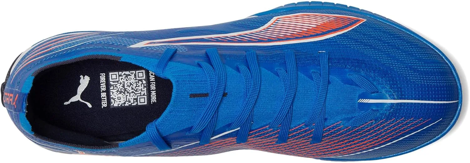 Футбольные бутсы-кроссовки PUMA Ultra Match Turf для мужчин, синий/белый/красный — фото 2