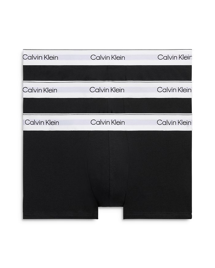 

Низкие трусы, 3 штуки Calvin Klein, черный