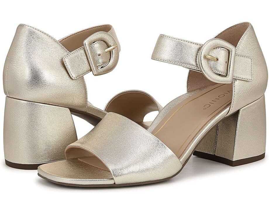 

Туфли VIONIC Chardonnay Ankle Straps, цвет Gold Metal Leather