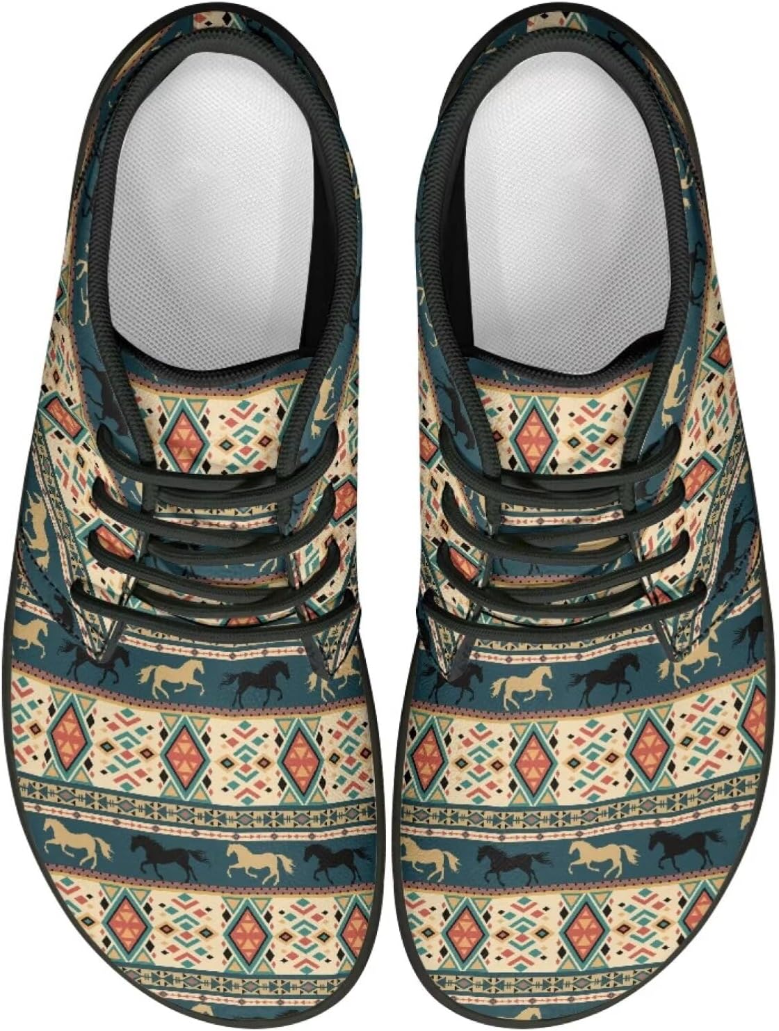 

Конные кроссовки для женщин и мужчин, слипоны, низкие, из ПУ-кожи, для ходьбы Ecaestolph, синий