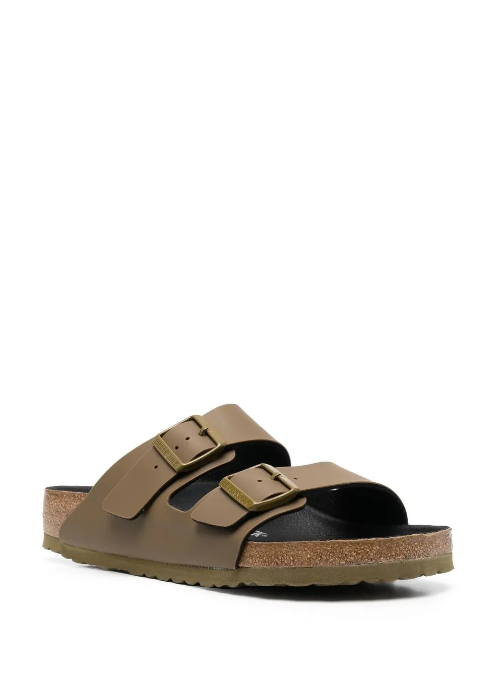 Сандалии с открытым носком и пряжками BIRKENSTOCK, зеленый — фото 2