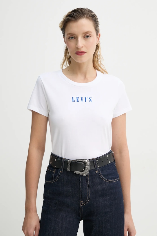 

Хлопковая футболка THE PERFECT TEE Levi'S, белый