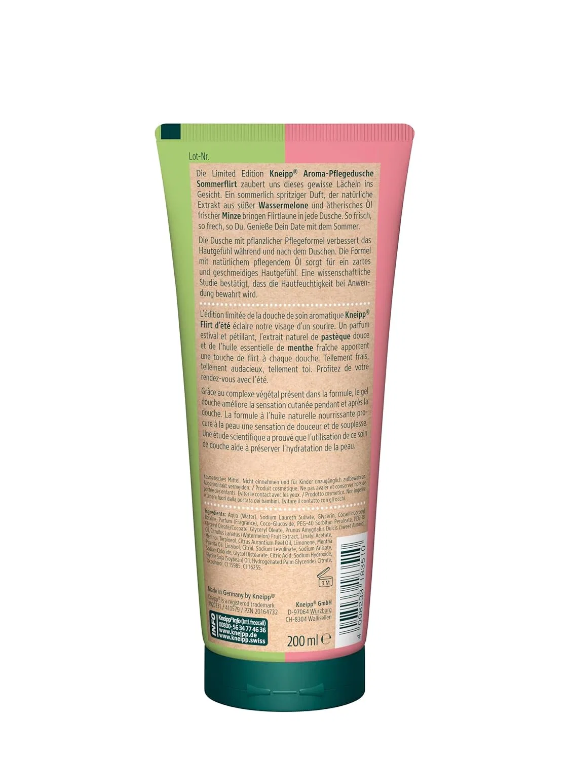 Ароматический гель для душа «Summer Flirt» арбуз и мята от Kneipp Kneipp — фото 3