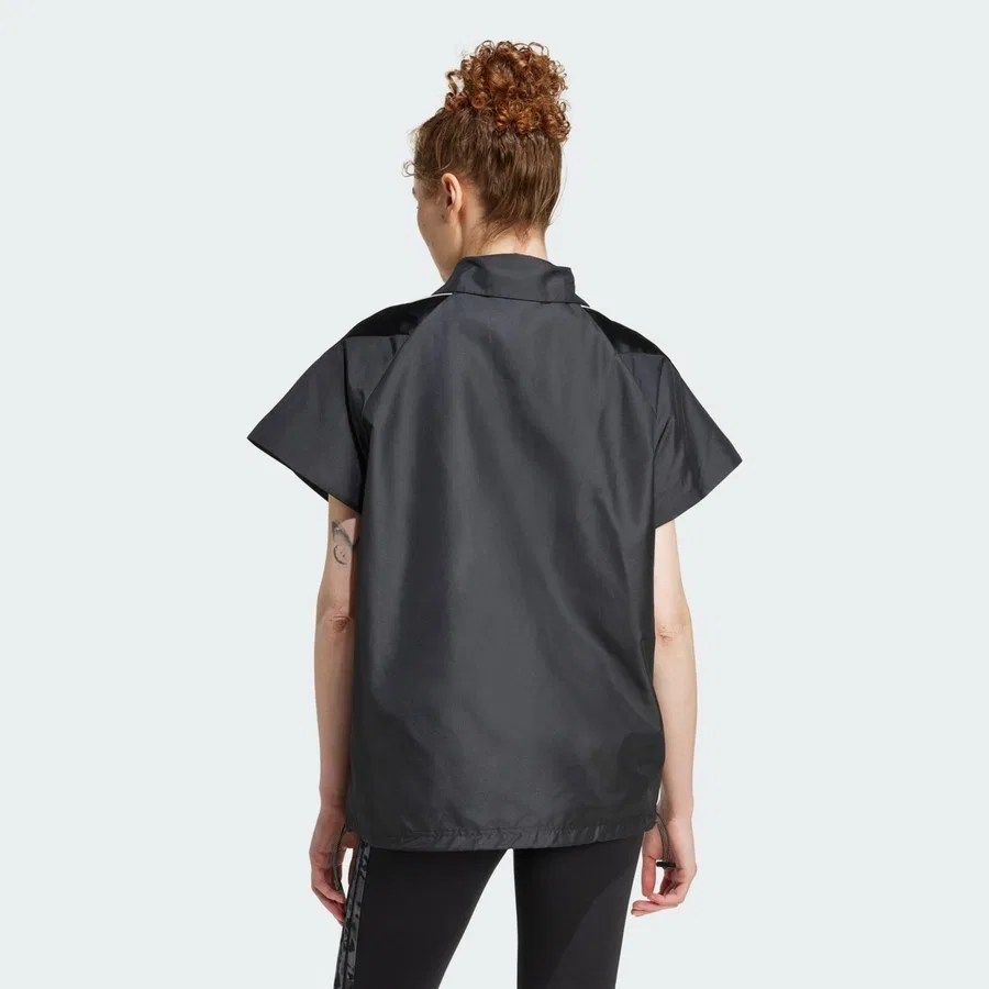 Спортивная рубашка с длинным рукавом Sportswear JL6889 Stadium Cover Up Shirt adidas, Черно-белый — фото 2