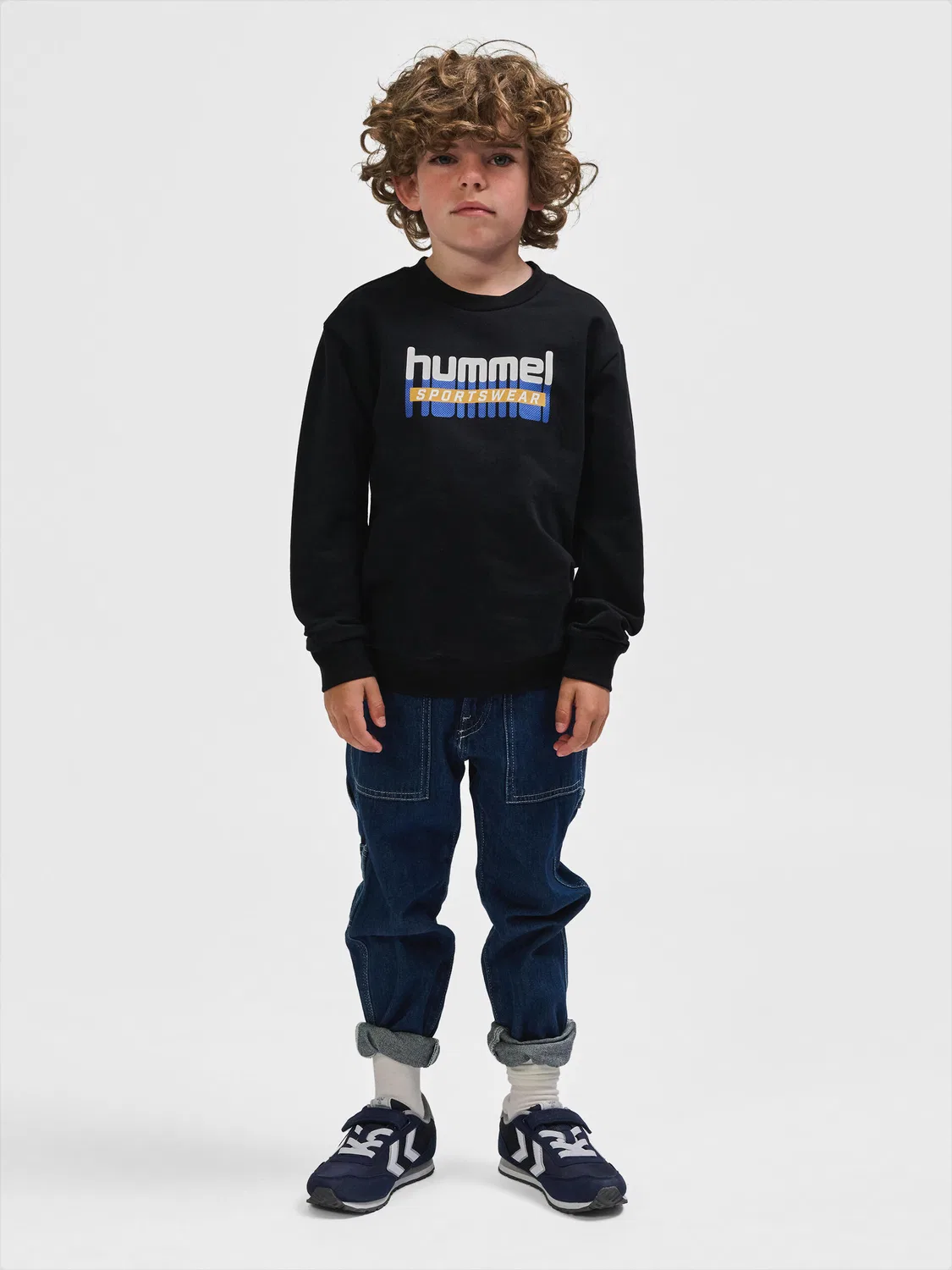 Детский свитшот с круглым вырезом Hmltukas Hummel, Schwarz — фото 3