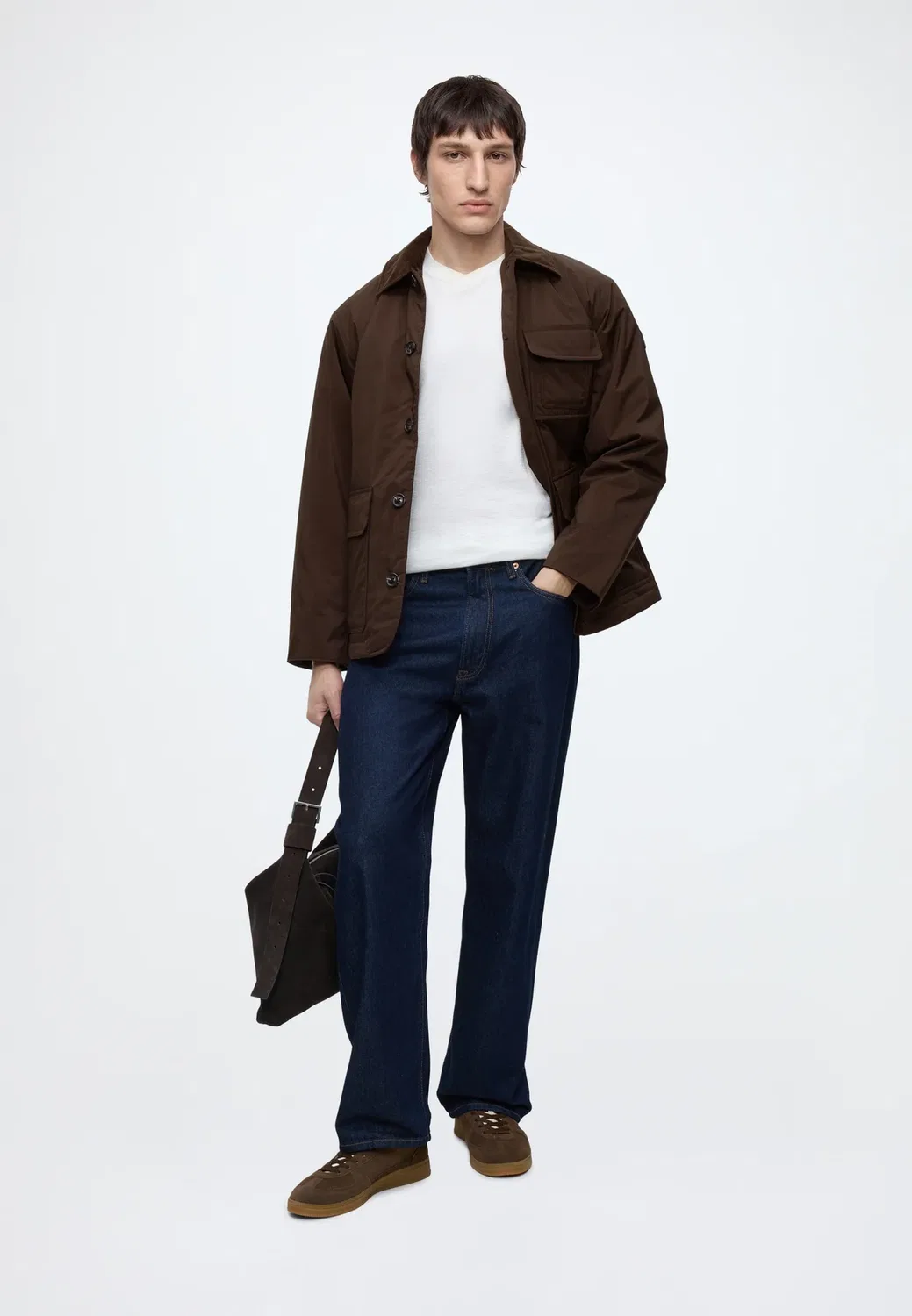 Излишки - куртка для межсезонья Tommy Hilfiger, Dark Coffee — фото 2