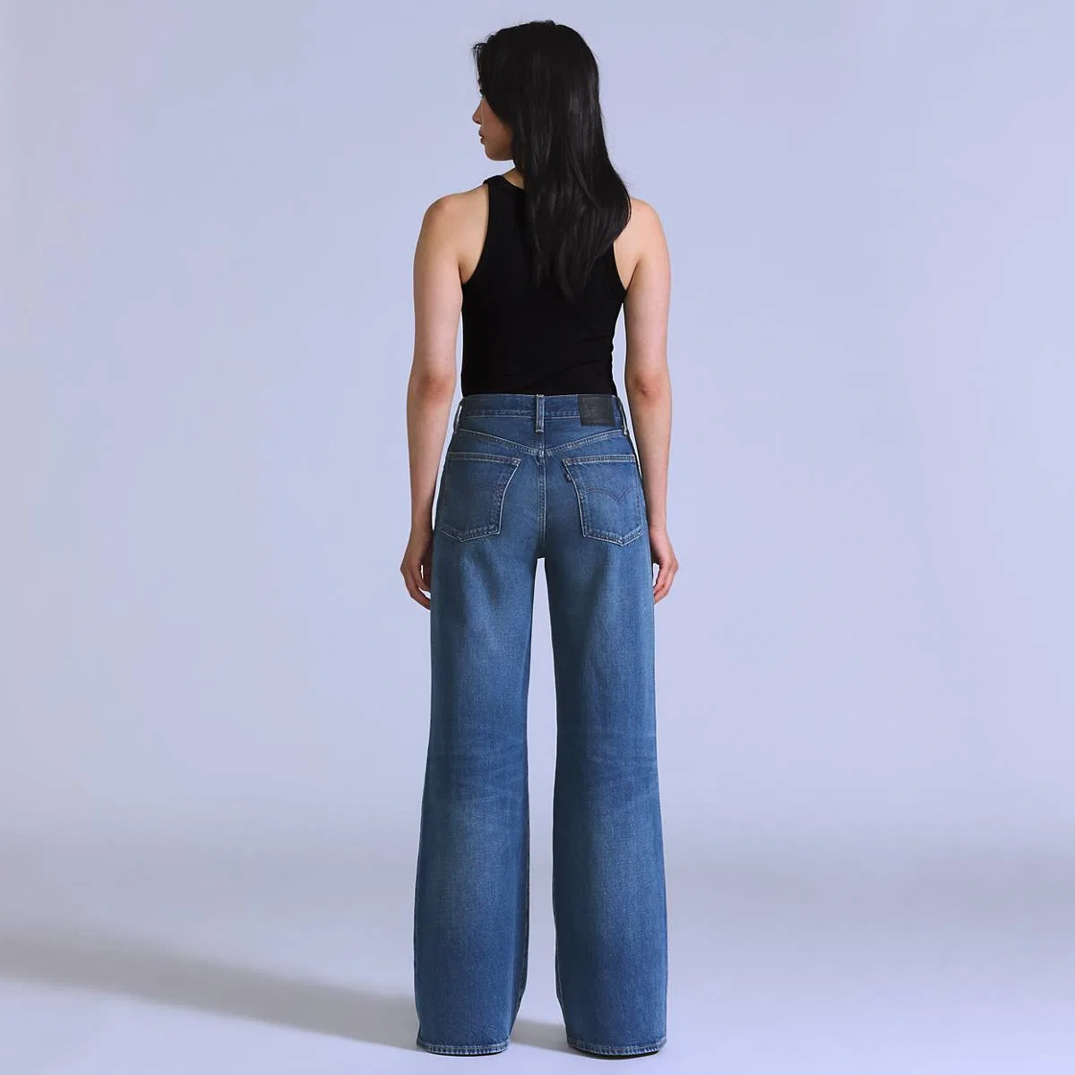 Женские расклешенные джинсы в стиле 70-х Levi's, Terzi - Blue — фото 3