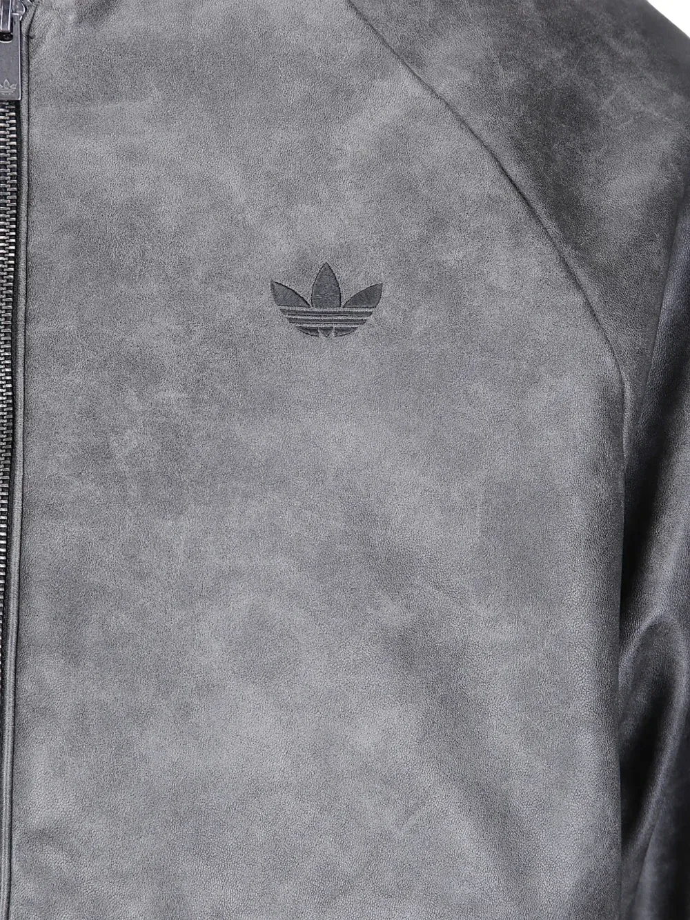 Бомбер с вышитым логотипом и рукавами реглан adidas, черный — фото 3