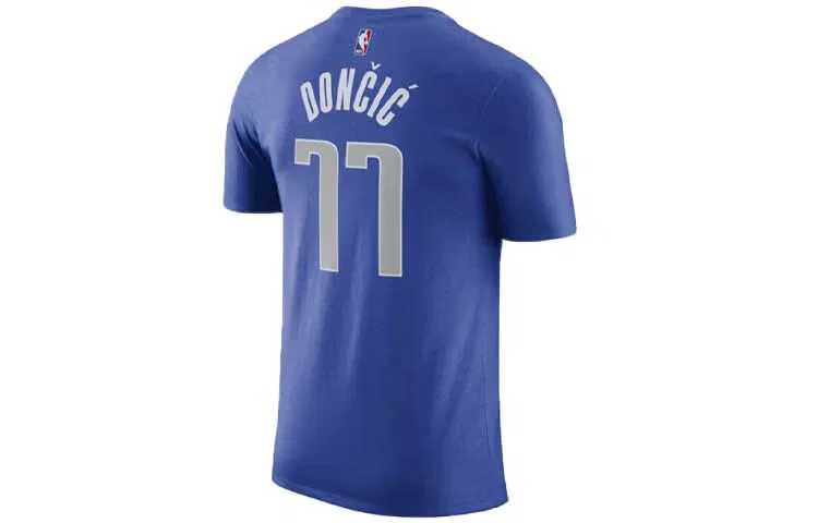 Футболка с принтом Doncic No. 77 Nike, синяя