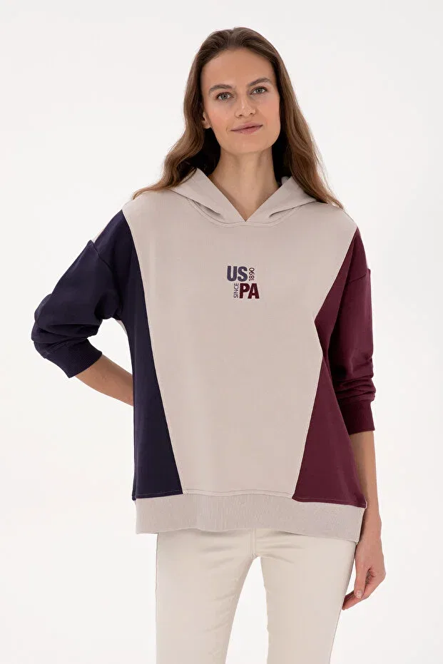Женские свитшот с капюшоном U.S. Polo Assn., Stone